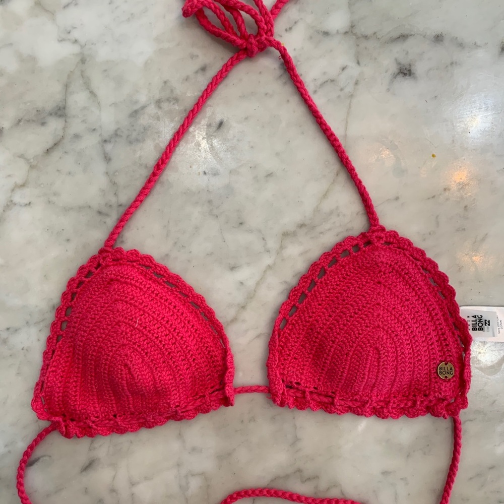 Billabong croquet triangle bikini top